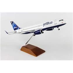 Skymarks SKR8333 1 isto 100 Jetblue A320 Barcode Model Plane with Wood Stand & Gear