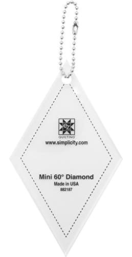 Mini 60 Degree Diamond with Key Chain Acrylic Template