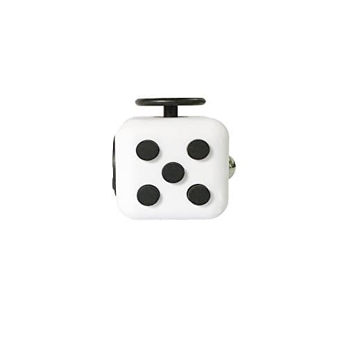 Fidget Cube Ceavis Creative 6 Sides Dice Anti-anxiety and Depression Toys For Girl Boys Children Adults Christmas Gifts (Fidget Cube, Black-White)