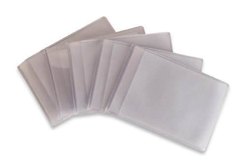Replacement Plastic Credit Card Purse / Wallet Insert Sleeves - 5x Pack - Landscape