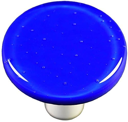 Round Knob in Deep Cobalt Blue (Black)