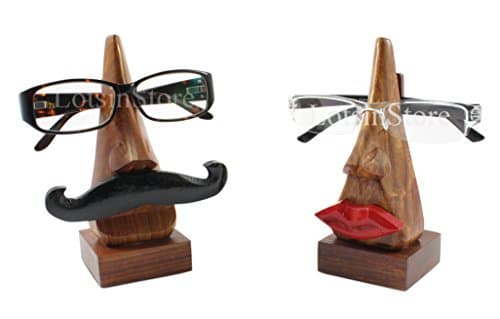 His and Hers glasses holders display stand gift set