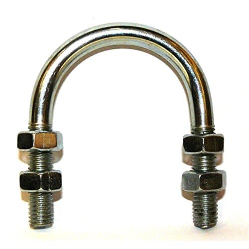 U-Bolt M6 x25mm Thread, 19mm Inside Diam, 38mm Inside Height BZP(Zinc Plated) Pack Size : 1