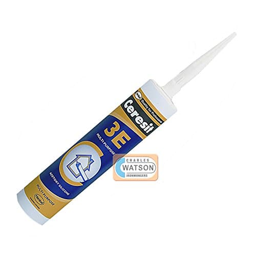 310Ml Ceresit 3E White Multi Purpose Acetoxy Silicone Sealant Window Plumbing