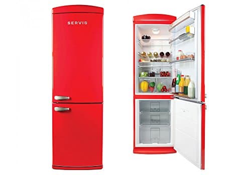 Servis C90185 Retro Fridge Freezer (Red)