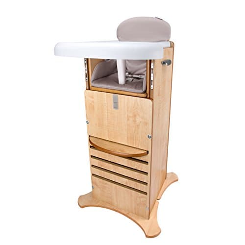 Little Helper NBFPHC02 1DE Multi-Function Award Winning FunPod Highchair and Kitchen Safety Kit – Natural Finish, 6 Months Plus, Beige