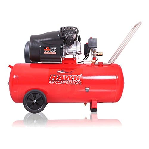 Hawk Tools 100L 3HP 14.6Cfm Twin V Engine 8 Bar Garage Workshop Air Compressor