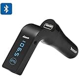 BW Bluetooth Car FM Transmitter - Bluetooth 2.1 + A2DP, Noise Reduction, 5V 2.5A USB Output, 87.5-108 MHz (Black)