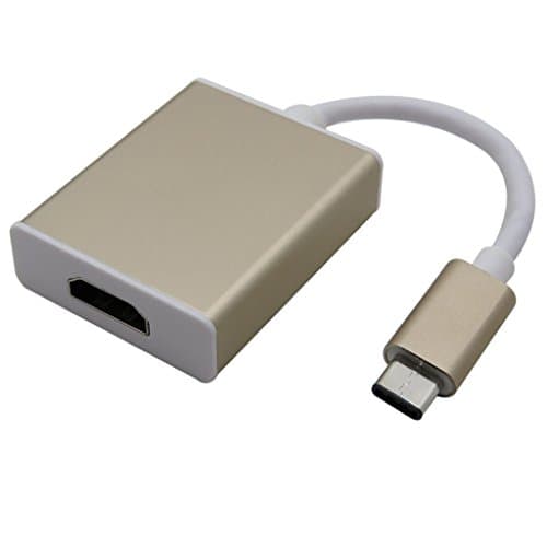 USB-C USB 3.1 Type-C to HDMI Adapter Supports HD 4k HDTV Adapter Cable for Apple New MacBook 12", Chromebook Pixel 2015 Edition and Other Type-C Supported Devices