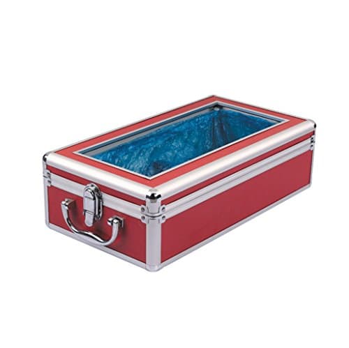 Automatic shoe cover machine ABS material Home shoe machine 16 * 8 * 5inches ( Color : Red , Size : Give 500 shoe covers )