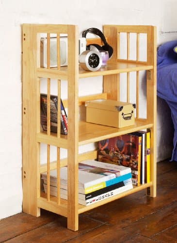 natural origins 3 tier folding stackable bookshelves