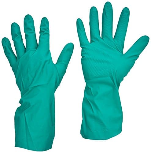 Ansell AlphaTec 79-340 Thin Nitrile Reusable Gloves, Multi-Purpose Work Gloves, Food Handling, Chemical Resistant, Light Duty Protection, Silicone & Latex Free, Green, Size S (12 Pairs)