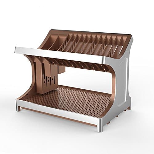 Multi-Functional Kitchen Storage shelves Pan Pot Rack, Aluminum Alloy Drainboard Dish Rack Storage Rack,Without Pot Shelf