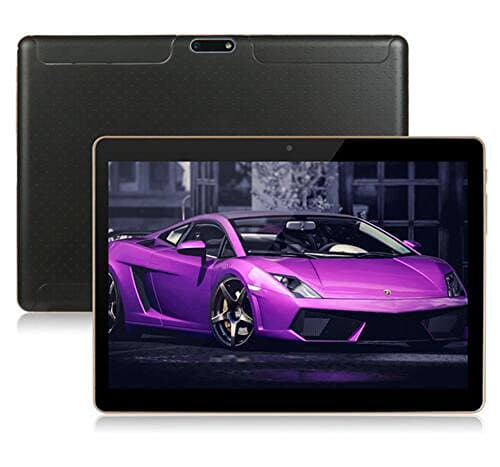 LLLccorp 10 Inch Android 5.1 3G Phone Call Tablet PC Quad Core IPS Screen Dual Sim Slot 1G RAM 16G ROM WIFI Bluetooth UK 3 PIN Plug (Black)