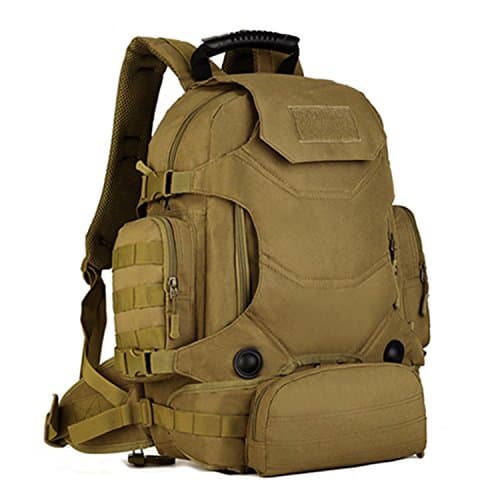 Cinmaul Tactical Military MOLLE Assault Backpack Molle Modular Attachments Large Duty Gear Bag Rucksack with Patch Outdoor Gear For Hunting Cycling Camping Trekking