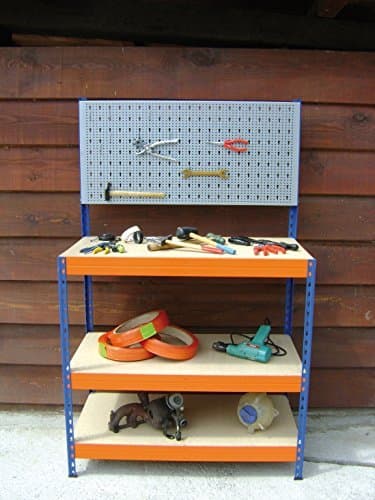 Tool Workbench Workstation Shelving System for Utility / Garage / Hobby / DIY Craft Table