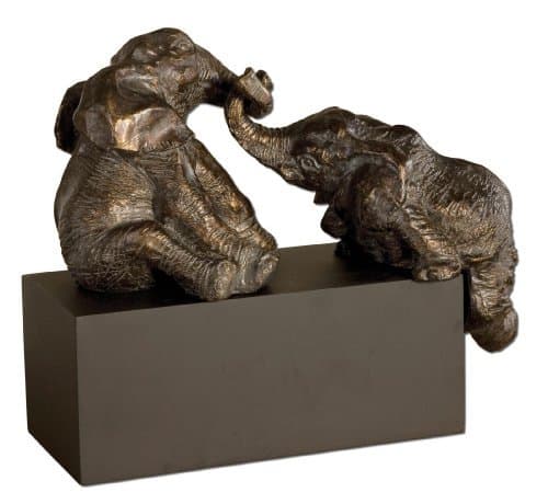 Uttermost Playful Pachyderms Bronze Figurines by Uttermost Rugs