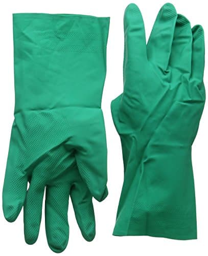 Ansell AlphaTec 79-340 Thin Nitrile Reusable Gloves, Multi-Purpose Work Gloves, Food Handling, Chemical Resistant, Light Duty Protection, Silicone & Latex Free, Green, Size XL (12 Pairs)