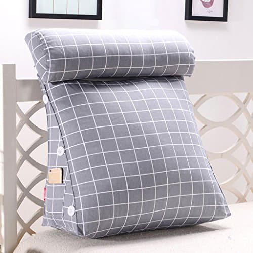 ANDEa Triangle Bedside Big Cushions Can Be Washed And Washed Long Back Protect The Waist Protect The Back Lumbar Back Pad Bed Neck Pillow Sofa Pillow Sofa Cushions Bedside Mats Originality ( Color : C , Size : 45CM )
