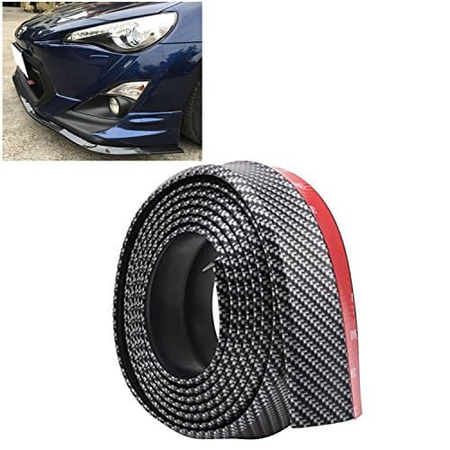 Universal Spoiler Front Spoiler Carbon Look Body Kit Panel 2.5 m Long, Can be Cut to Fit For Car/Truck/SUV)