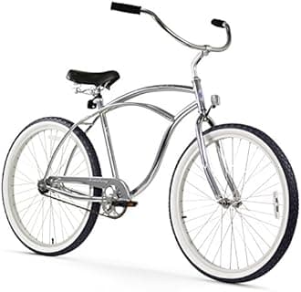 Firmstrong Urban Man Single Speed Beach Cruiser Bicycle, 26-Inch, Chrome