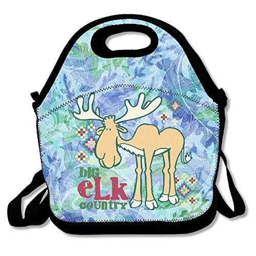 Moon Ride Moose Love Lunch Bag Adjustable Strap