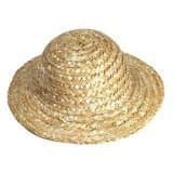 4" Mini straw hats. Wangs doll crafts