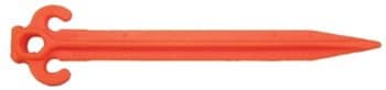 Plastic Tent Stake 10-inch, 4-pc Set (Orange)