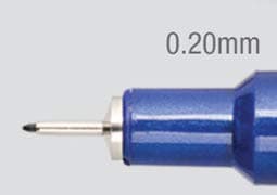 Acurit 0.20mm Fine Point Technical Drawing Pens, Black Ink for Artists, Architects, Engineers, Small Nibs Acid Free Non Fading Pigment Pens