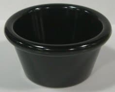 Gessner 2 Oz. Black Smooth-sided Ramekin - 0392-BLACK