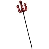 Mini Red Sequin Halloween Fancy Dress Devil Fork Handheld Prop