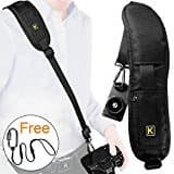 Camera Strap, Safety Rapid Shoulder Strap Sling Belt, Neck Strap with Quick Release - SD Card Case - Safety Tether - Safety Leash for Nikon Canon DSLR Camera