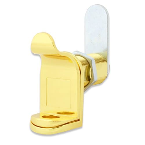 Padlockable Cam Lock 7840-US3, Brass Finish