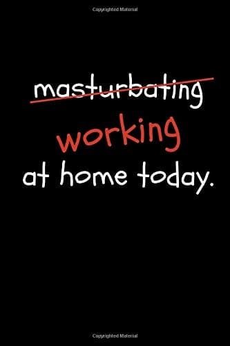 Working At Home Today: Funny Sarcastic Comment Gag Work Notebook (Adult Banter Desk Notepad Series)