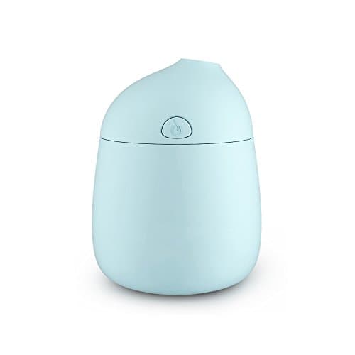 Novth Mini Humidifiers with Whisper-Quiet Operation, Automatic Shut-Off, 120ml Nano Mist Humidifier for Bedroom Baby room Home Office Car Study Yoga Spa,Easy to Clean (blue)