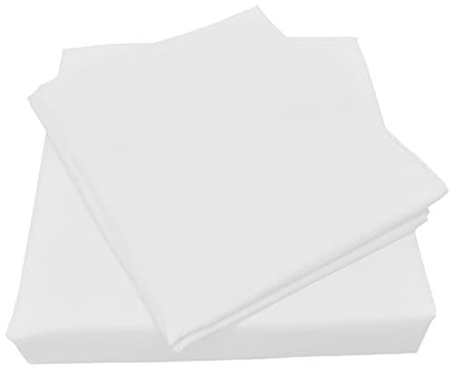 Microfiber Spa Quality Bed Sheet Set, Queen Size, White (4-Pieces)