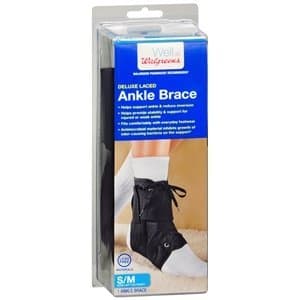 Walgreens Deluxe Laced Ankle Brace, Small/Medium, 1 ea by Walgreens