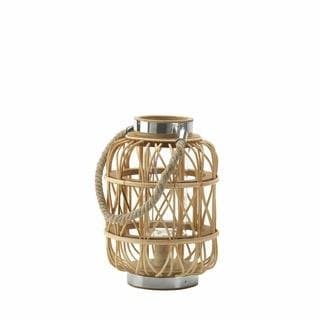 Woven Rattan Candle Lantern (S