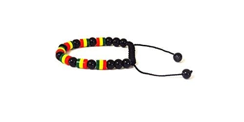 Beaded African Rasta Bracelet (Rasta Squared)