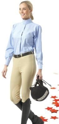 Equi-Star Ladies Pull On Breech (Black, 30)