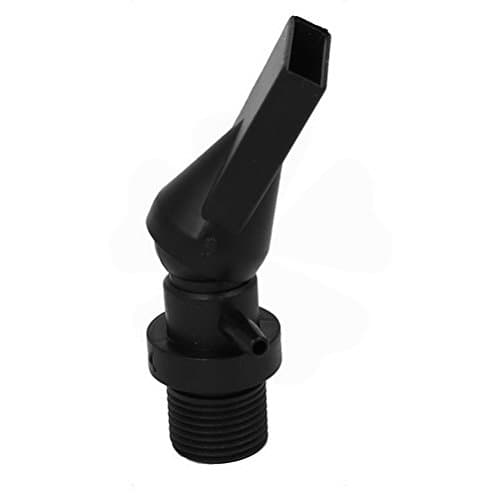 Uptell Plastic Aquarium Pump Duckbill Nozzle Pipe 1/2BSP Thread Dia Black