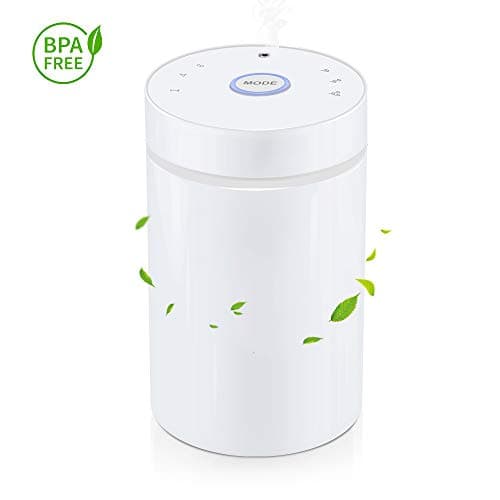 Car Essential oil Diffuser Waterless,Essential oil Nebulizer,Usb Aromatherapy Essential oil Diffuser for Car,Office,Desk,Computer,2 Nozzles Included