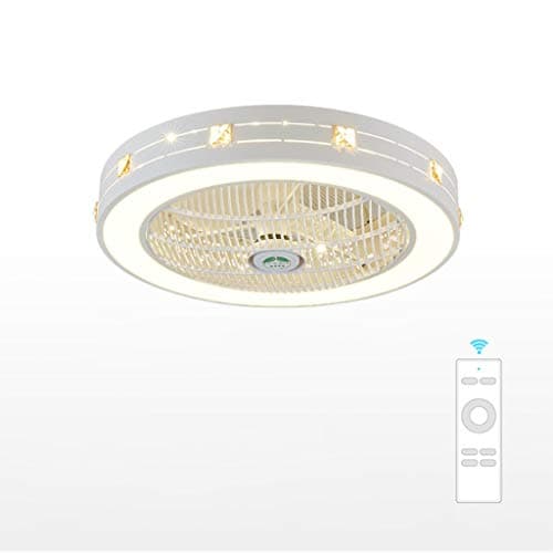 LED Ceiling Light Modern Minimalist Ceiling lamp Creative Fan Design with Remote Control Maximum 40W Dimmable Metal Interior Ceiling Lights for Living Room Bedroom Dining Table Kitchen Study（White） [Energy Class A++]