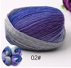 Missing Handmade 100% wool yarn, wool rainbow series,1.8ounces，section dyed yarn (2)