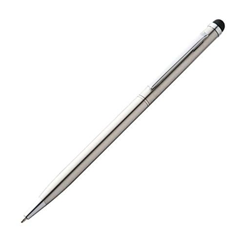 Engraved Ballpoint Pen Plastic ball pen with touch function - Stainless Steel - Personalised