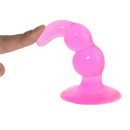 4 Inch Jelly Pleasure BÚtt Plug - Bulbs Probe, Includes Flared Base for Safety, Tail Plug of Product