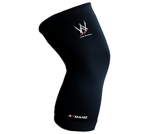 ARMAND Copper Knee Compression Sleeve, Highest Quality Protection Knee During Sports &amp; Exercise, Helps Knees Heal, Lifting, Double Silicone Bands, Men &amp; Women - Single