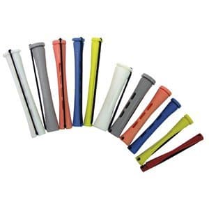 4 Dozen (48) Short Perm Rods - Blue (1/4")