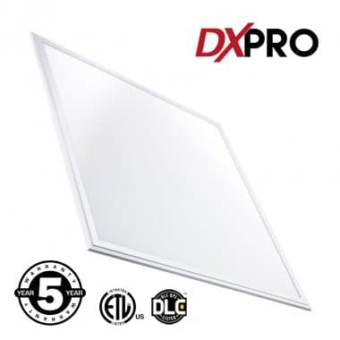 DXpro LED Panel 2x2 ComfortVIEW - 40W (2 x 32W Equivalent) - 24inx24in - Daylight Glow 4000K - Dimmable 0-10V - 5Yr Warrany - ETL, DLC (Rebate Programs Eligible)
