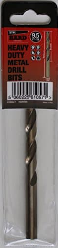 TTP HARDDrills 9.5mm Drill bit - Cobalt Hardened bits for Drilling Hard Steel & Stainless, Heavy Duty Universal Drills for Cutting Tough Metal, Professional jobber Industrial 135 Degree Point